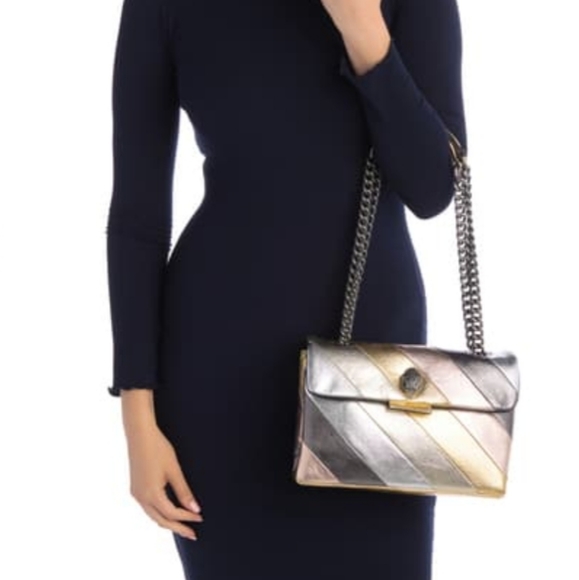 Kurt Geiger Rainbow Leather Crossbody Bag - Picture 3 of 10